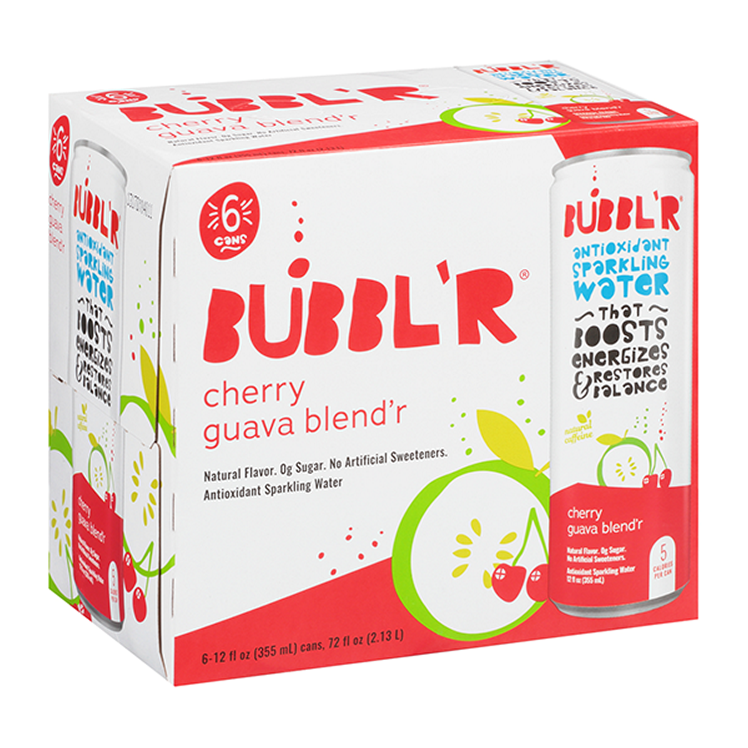 BUBBL'R - Licuadora de cereza y guayaba - 12/12oz