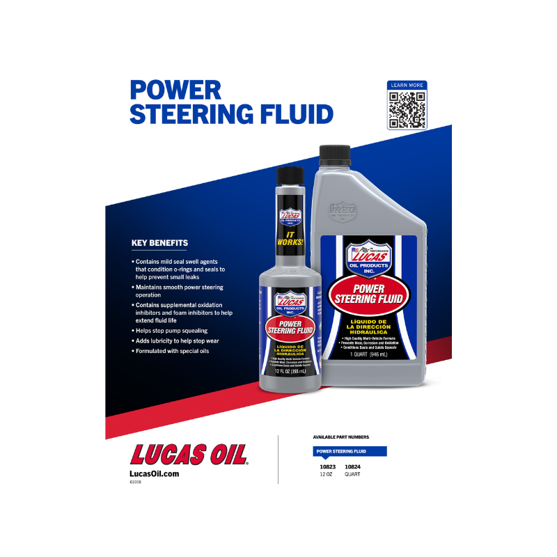 Lucas - Power Steering Fluid- 6/1qt