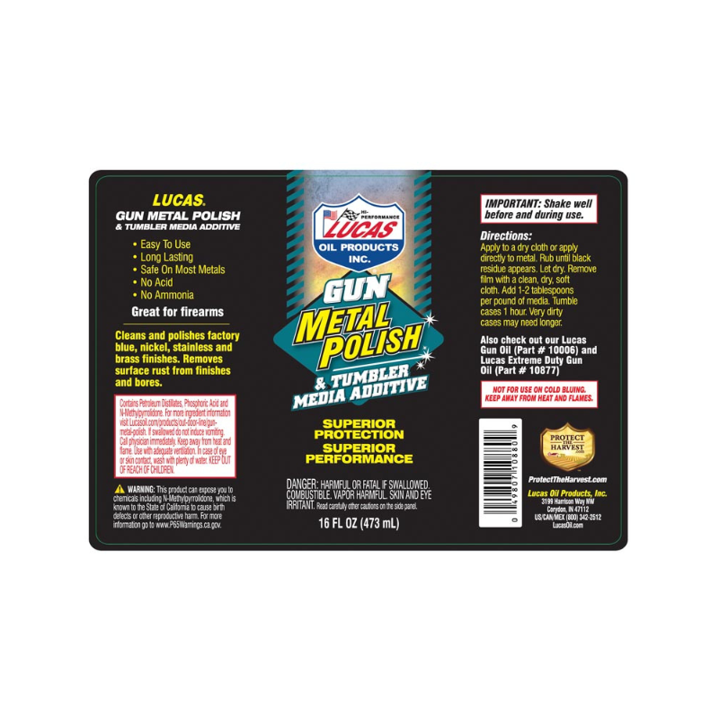 Lucas - Gun Metal Polish - 12/16oz