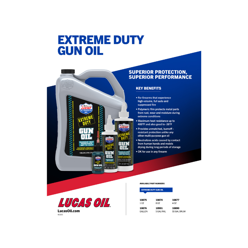 Lucas - Extreme Duty Gun Oil - 20/1oz