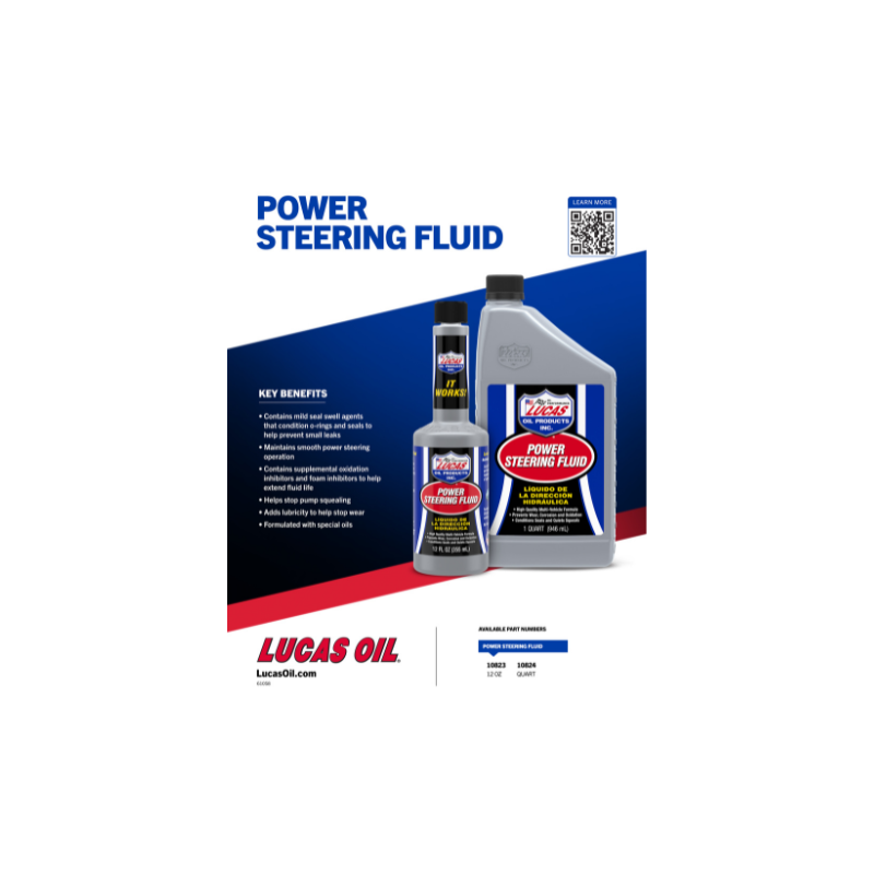 Lucas - Power Steering Fluid - 12/12oz