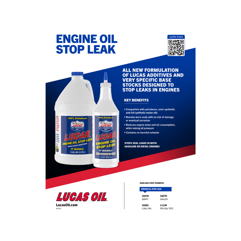 Lucas - Engine Oil Stop Leak - 12/1qt