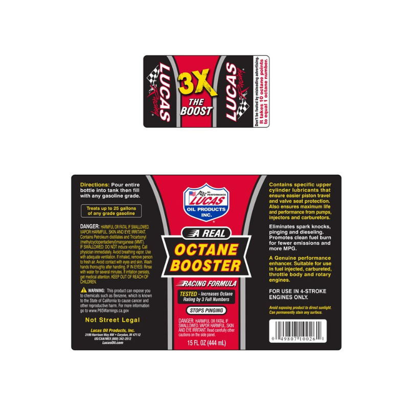 Lucas - Octane Booster  - 12/15oz