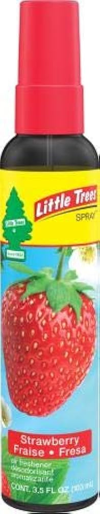 Little Trees - Ambientador para coche FRESA en spray - 6/3,5 oz