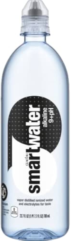 Smart Water - Alkaline Water with Antioxidant Sports Cap - 24/23.7oz
