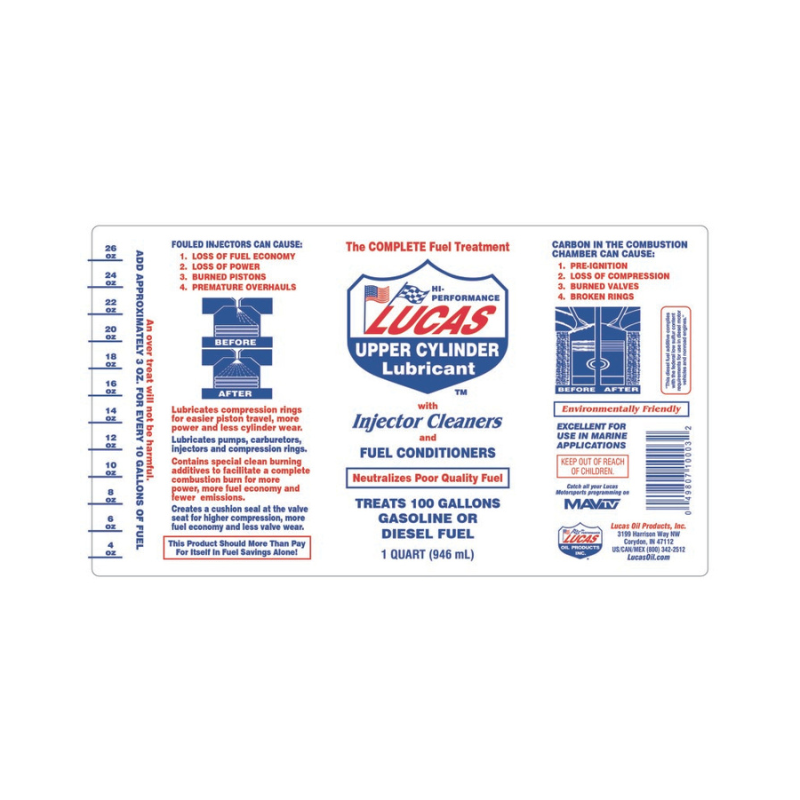 Lucas - Fuel Injector Treatment - 12/32oz