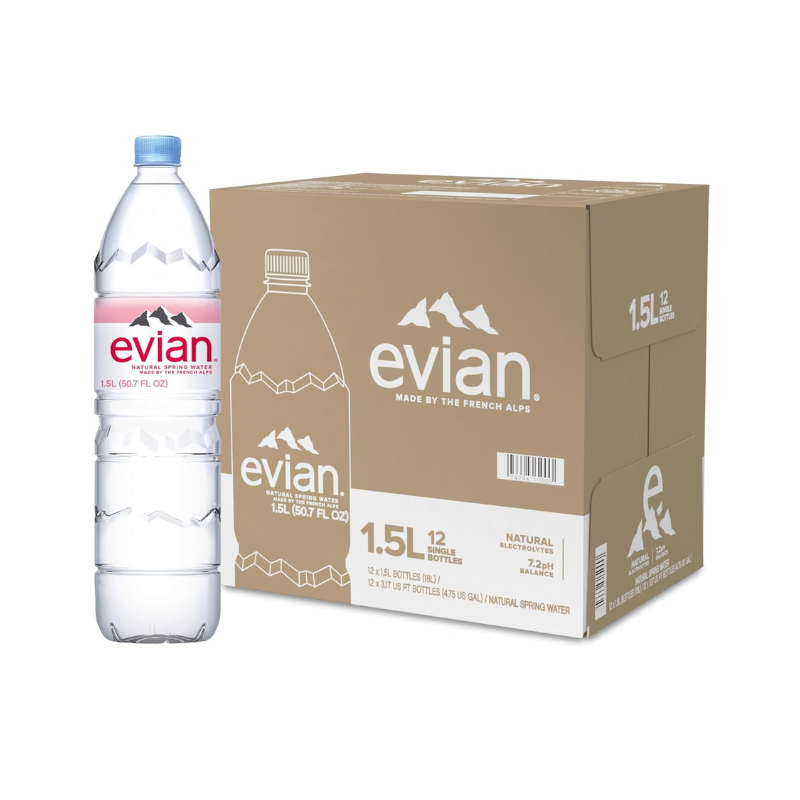 Evian - Water - 12/1.5L