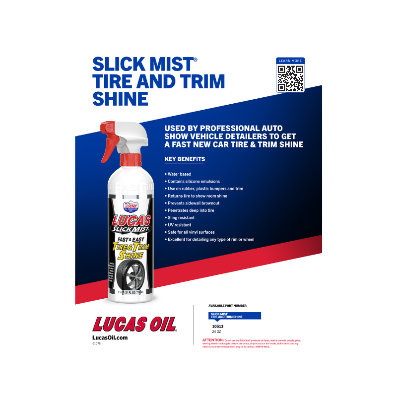Lucas - Slick Mist Tire and Trim Shine - 6/24oz