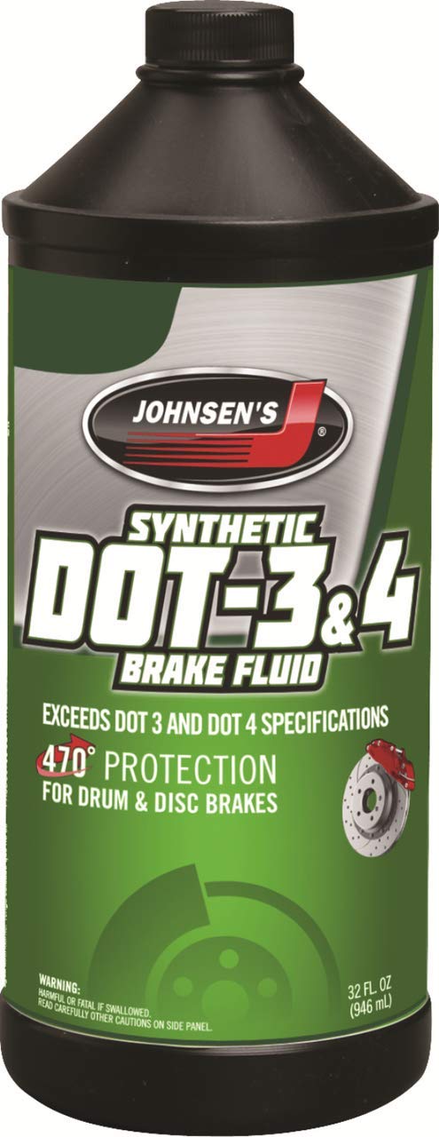 Líquido de frenos Johnsen's DOT 3 y 4 - 12/32oz