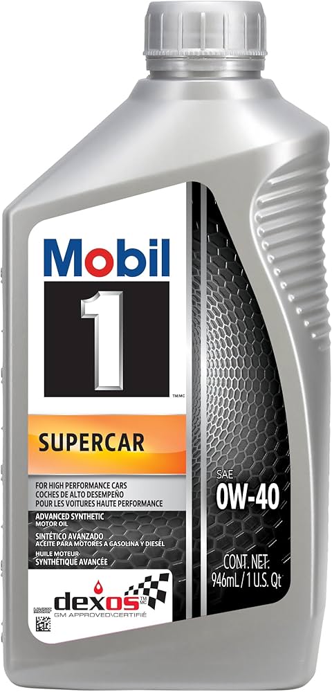 Mobil 1 - Super Car Advanced Full Synthetic 0w40 - 6/1qt