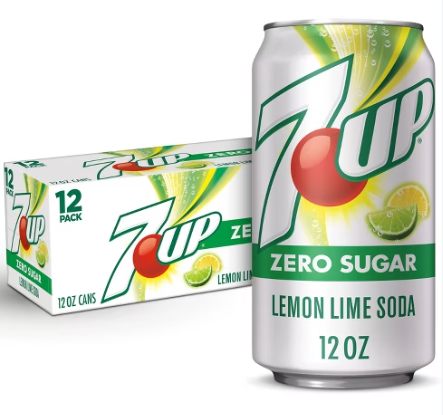 7UP - Sin azúcar - 12 oz, paquete de 2/12