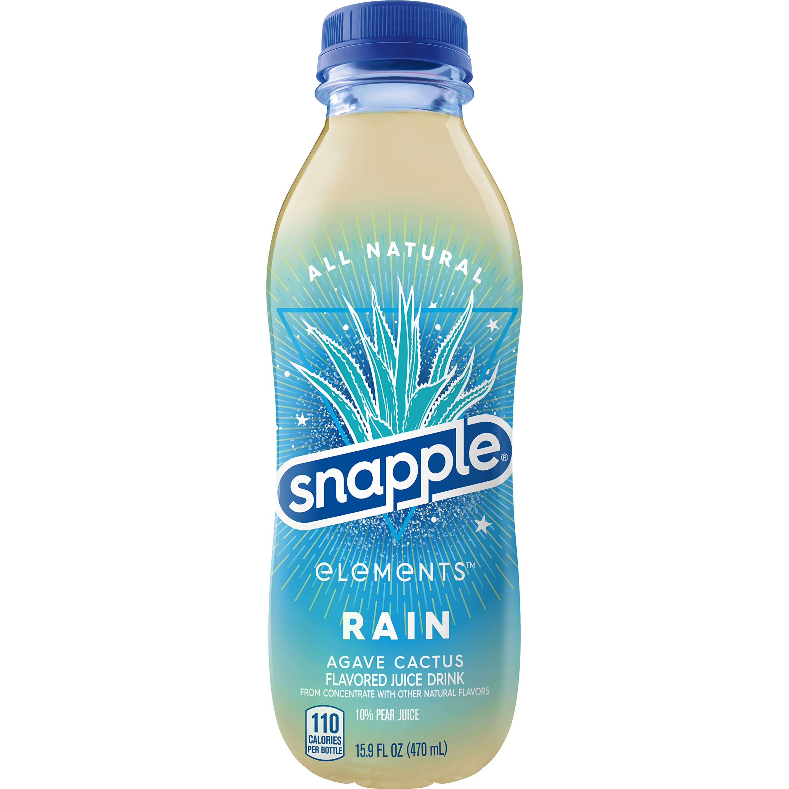 Snapple - Cactus de agave Elements Rain - 12/16 oz
