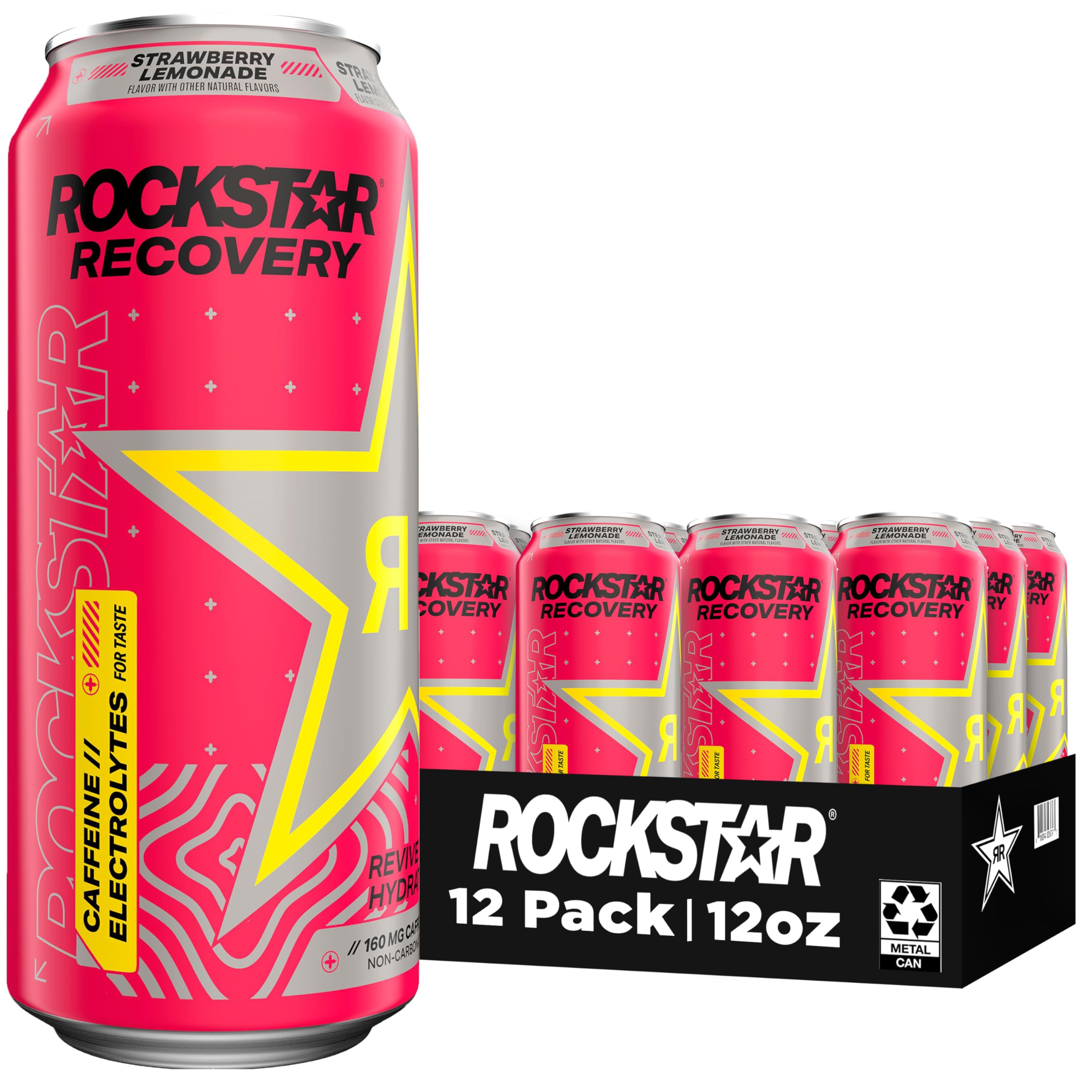 Rockstar - Punched Strawberry Lemonade - 12/16oz