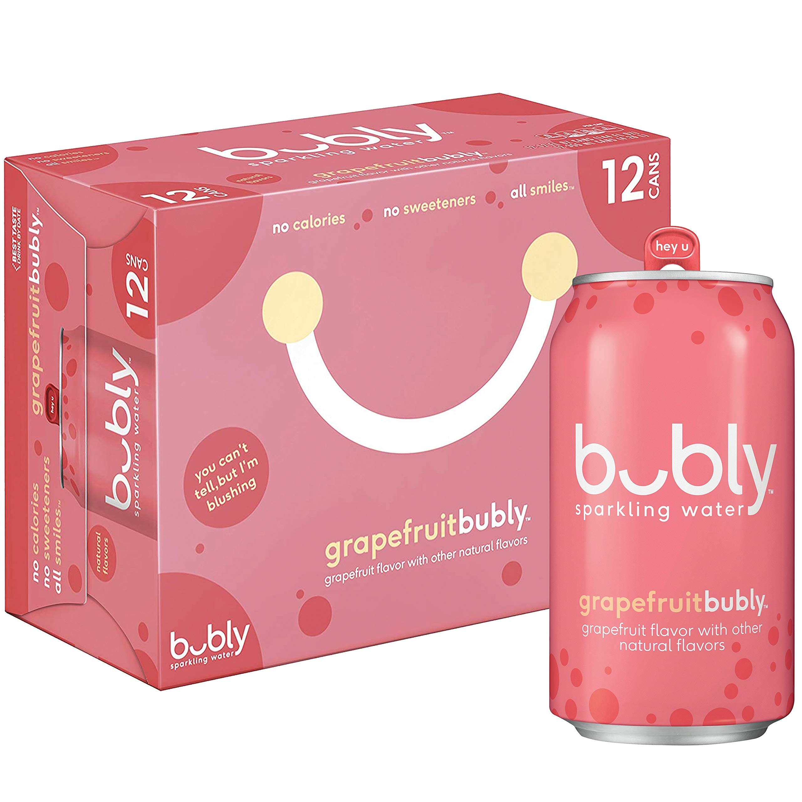 Bubly - Agua con gas de pomelo - 12/16oz