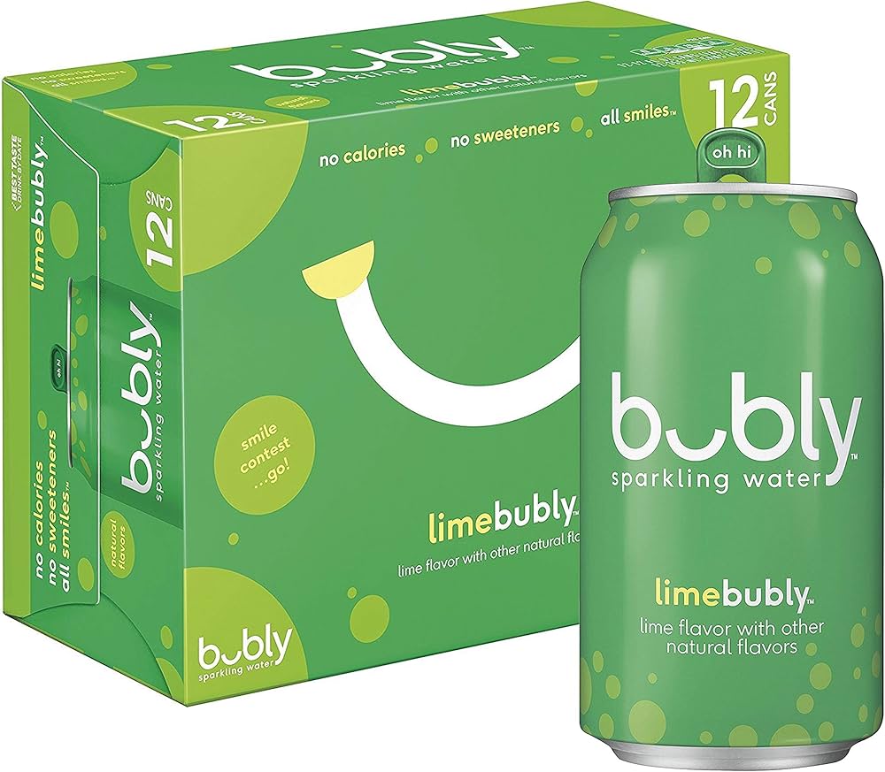 Bubly - Agua con gas de lima - 12/16oz
