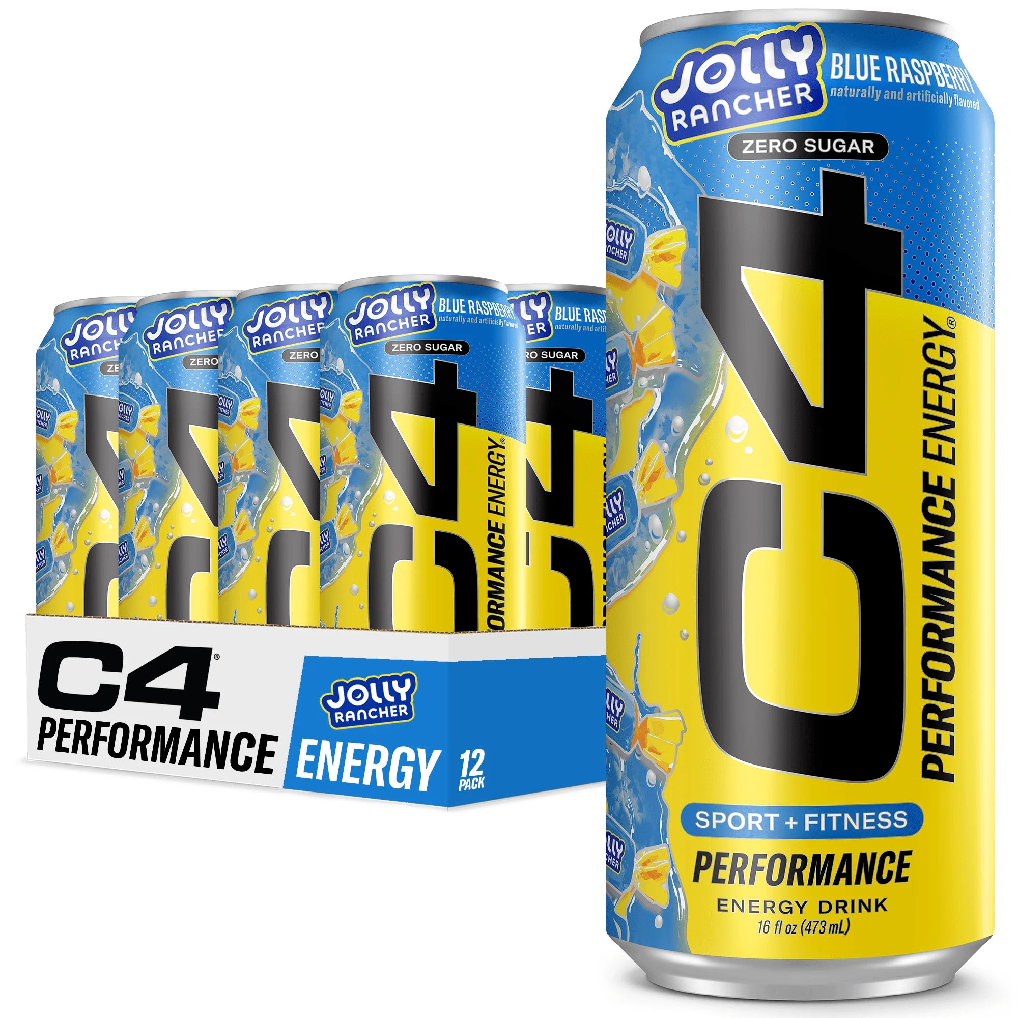 C4 - Energy Jolly Rancher Blue Raspberry - 12/16oz