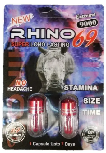 Pastillas potenciadoras Rhino 900K - 24/1ct