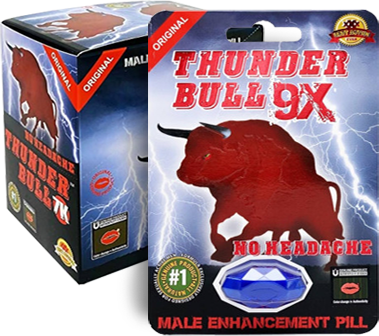 Pastillas potenciadoras Thunder Bull 9X originales - 24 unidades/1 unidad