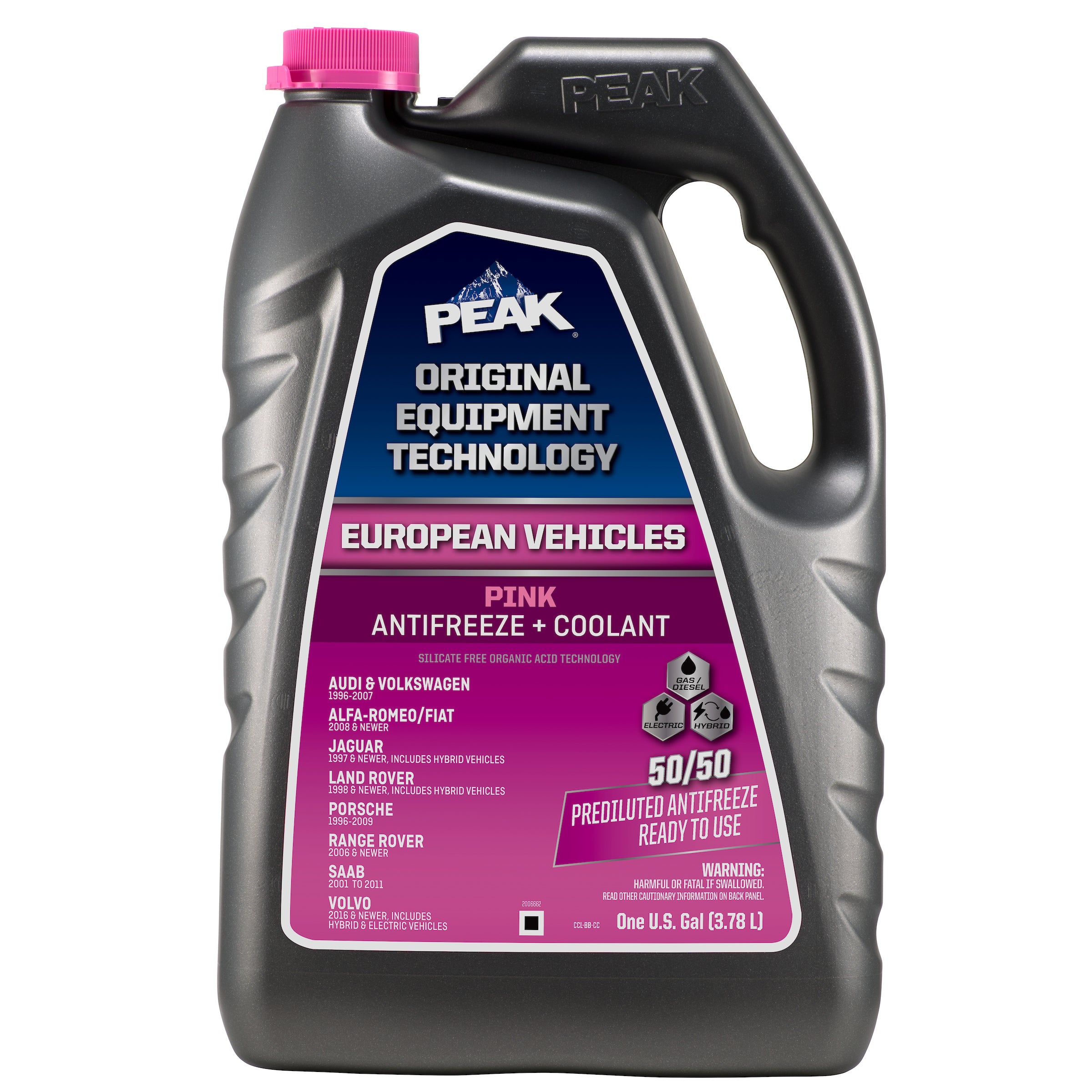 PEAK - OET European Vehicle 5050 Pink - 6/1Gal