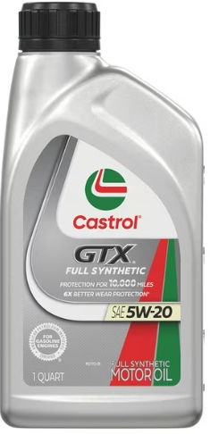 Castrol - GTX 5W20 totalmente sintético - 6/1 cuarto de galón