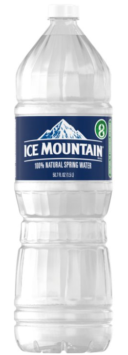 Ice Mountain - 100% Natural Spring Water - 12/1.5L