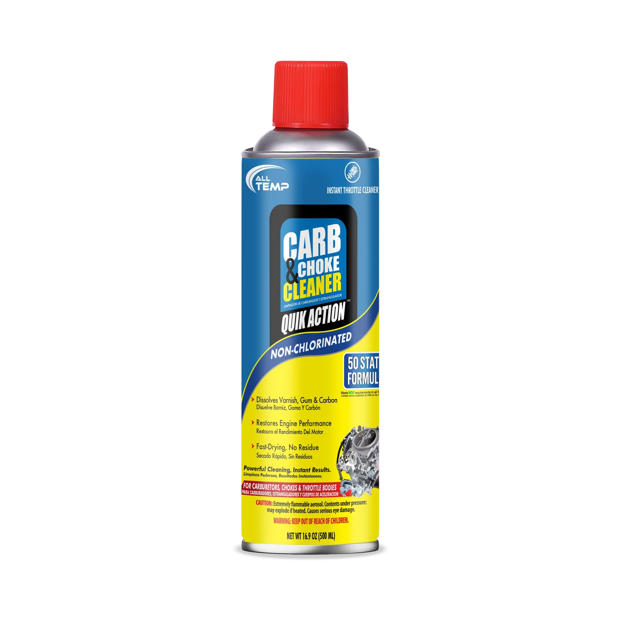 Quik Action Carb & Choke Cleaner 16.9 oz 12/1 Case