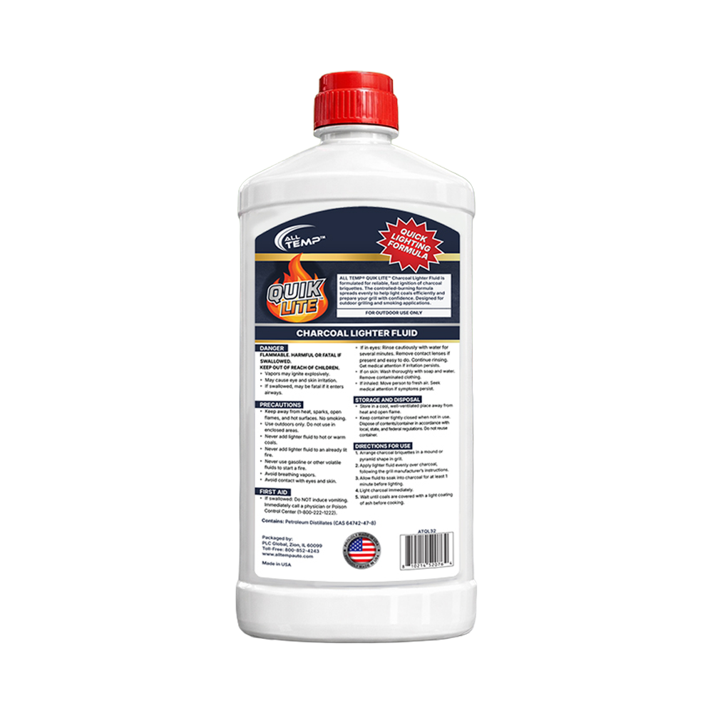 All Temp - QUIK LITE Charcoal Lighter Fluid - 12/32oz