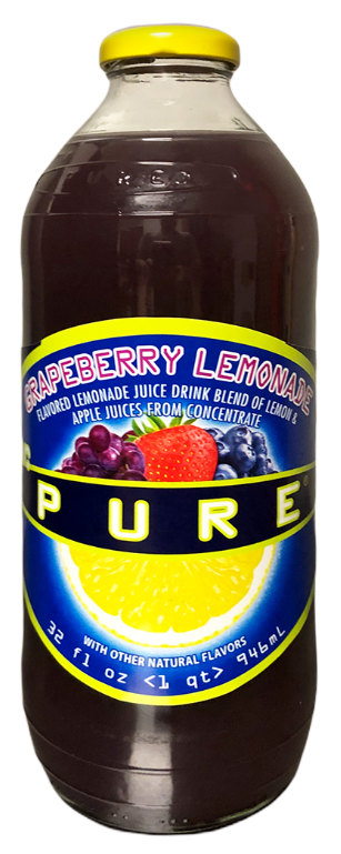 Mr. Pure - Jugo de limonada de uva y frutos del bosque - 12/32oz