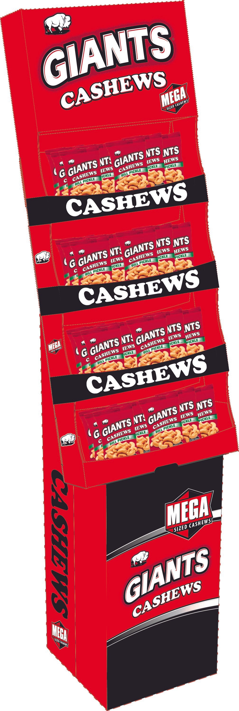 Giants - Anacardos en exhibición (salados, con eneldo y chile tailandés dulce) - 48/4 oz