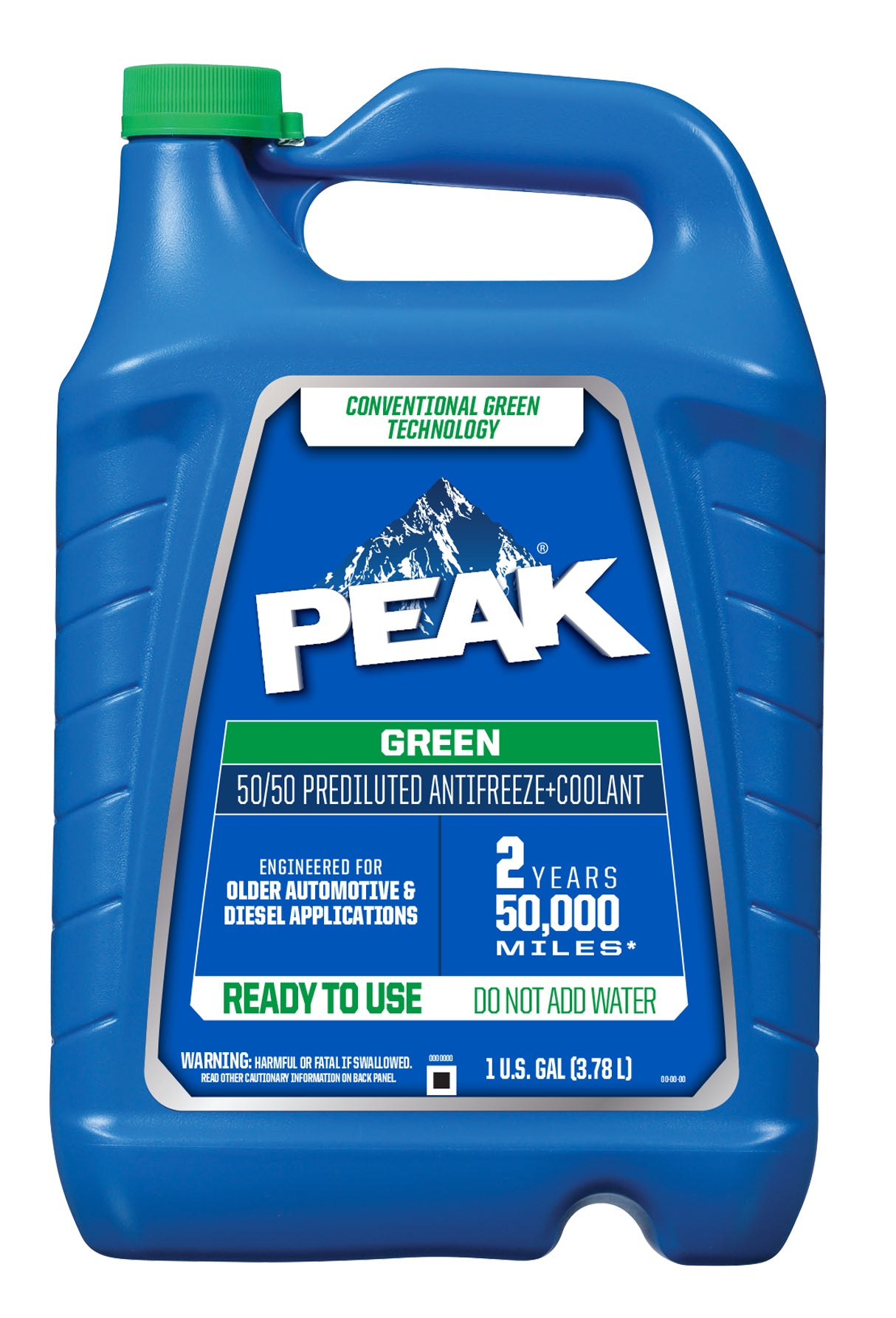 PEAK - Conventional Green Ready Use 5050 Antifreeze - 6/1Gal