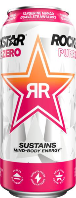 Bebida energética Rockstar - Zero Tangerine, mango, guayaba y fresa (12/16 oz)