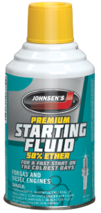 Johnsen's - Premium 50% Ether Starter Fluid - 12/7.2oz Johnsen's - Premium 50% Ether Starter Fluid - 12/7.2oz