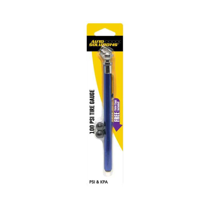 Pennzoil - Metal Head Tire Gauge 10-100 PSI - 1/25ct