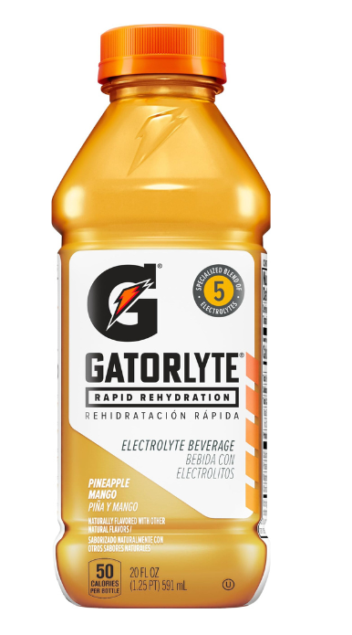 Gatorade - Gatorlyte Pineapple Mango - 12/20oz