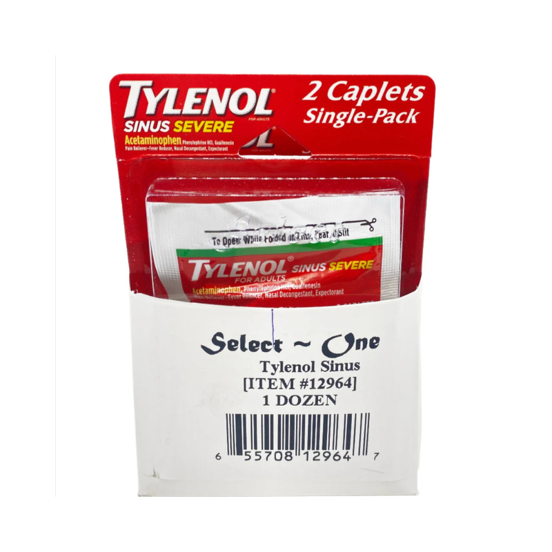 Tylenol - Comprimidos para aliviar los síntomas graves de la sinusitis - 12/2 unidades