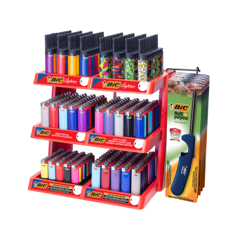 Bic - Maxi And Mini Lighter Display/Refill - 286ct