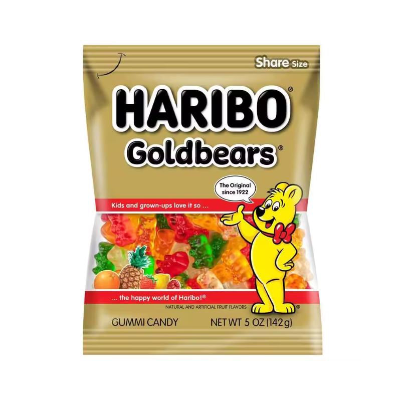 Haribo - Gold Gummy Bears Bags - 12/5oz