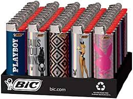 playboy cigarette lighter BIC BIG Bunny Lighters ~ 6 (Six) the Best Kind This sleek and sophisticated High Polish Purple lighter features the Playboy wordmark and iconic Rabbit Head Design in a handsome Laser 360 design LZIP75 - Playboy Bunny Zippo