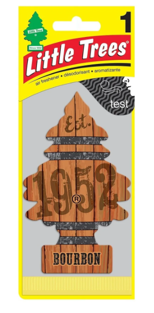 Little Trees - Ambientadores para coche Bourbon Singles - 24/1 paquete