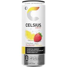 Celsius - Sparkling Strawberry Lemonade Energy Drink - 12/12oz