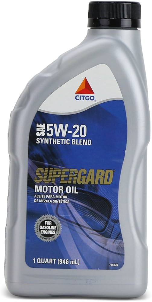 Citgo - Aceite de motor Supergard 5W20 - 12/1 qt