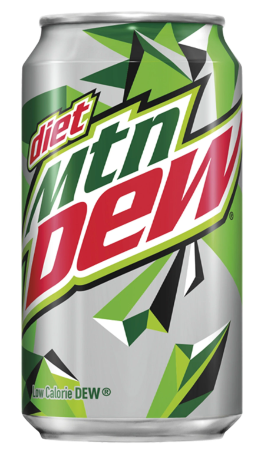 Mountain Dew - Refresco dietético - Paquete de 2/12/12 oz
