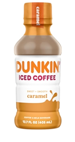 Dunkin - Café helado con caramelo - 12/13,7 oz
