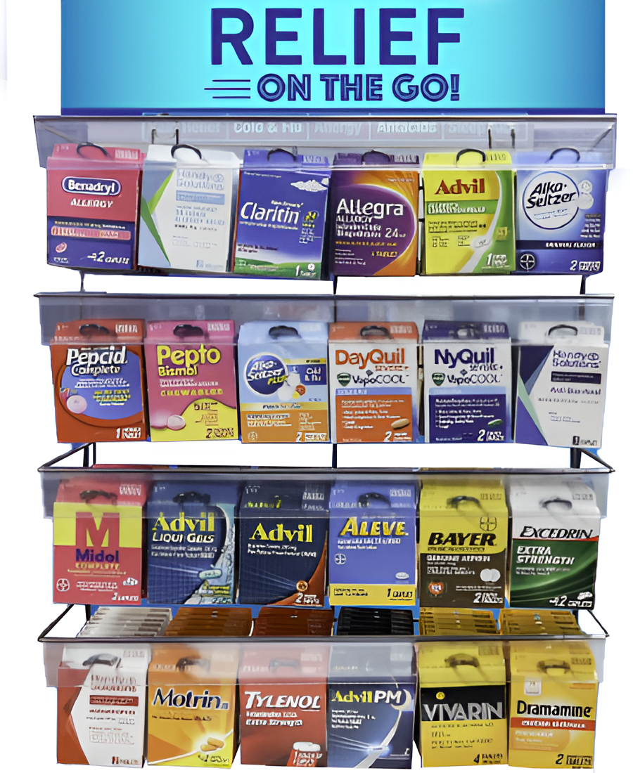 OTC - Medicine Display 4x6 - 144ct
