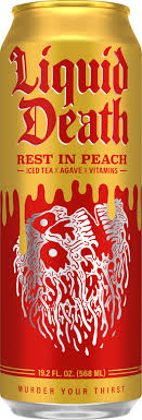 Liquid Death - Tea Rest in Peach - 12/19.2oz