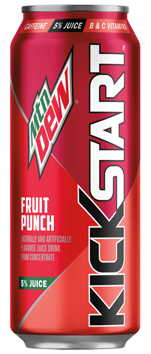 Ponche de frutas Kickstart de Mountain Dew, 12/16 oz