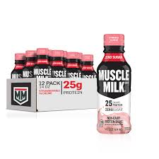 Muscle Milk - Crema de fresa de 25 g - 12/14 oz