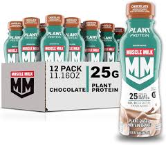 Muscle Milk - 25 g de proteína vegetal con sabor a chocolate - 12/14 oz