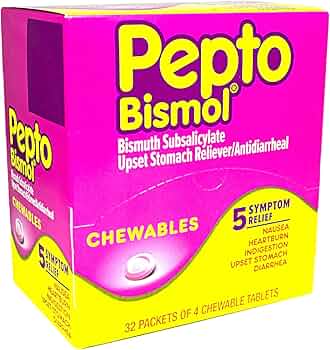 Pepto Bismol - Tabletas masticables - 32/4 u.