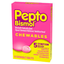 Tabletas masticables Pepto Bismol, blíster, 12 unidades, 2 unidades